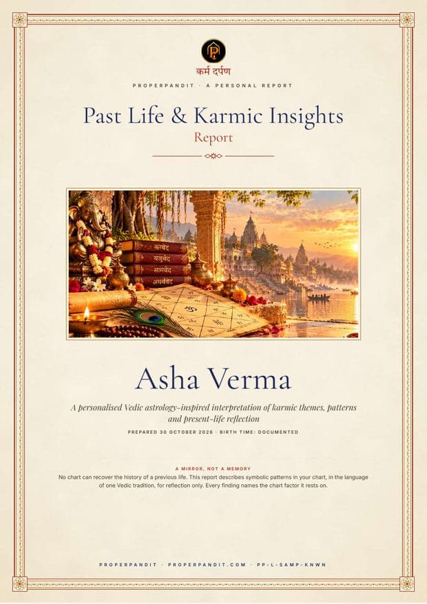 The cover of a sample report, made for a fictional person