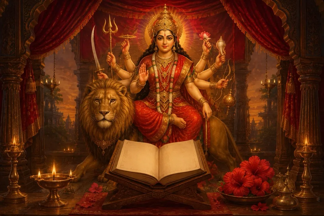 Painting for the Durga Saptashati Path