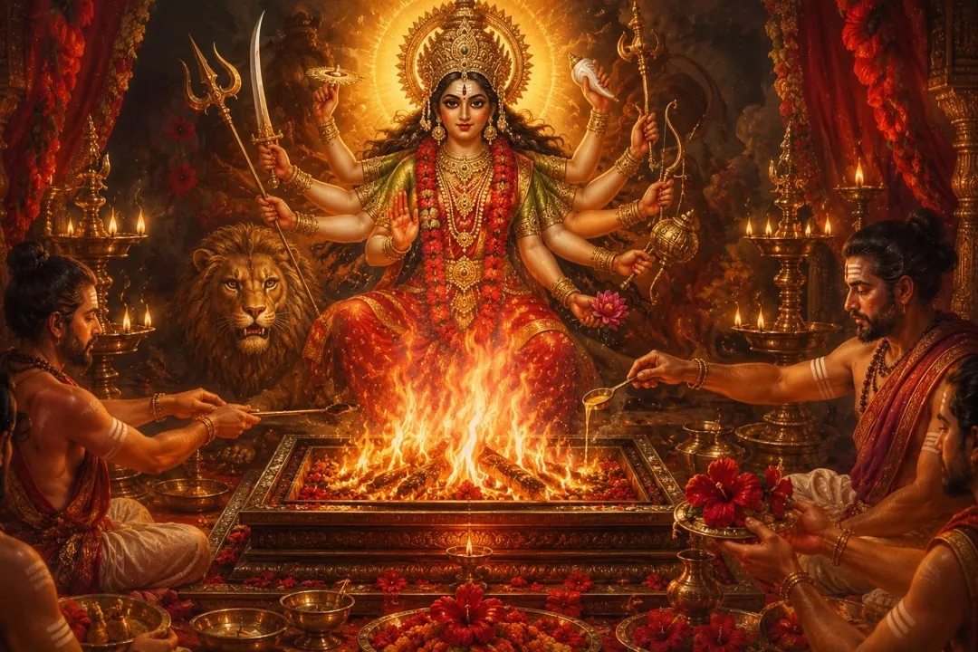 Painting for the Dussehra Puja
