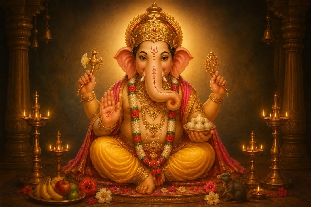 Painting for the Ganesh Puja