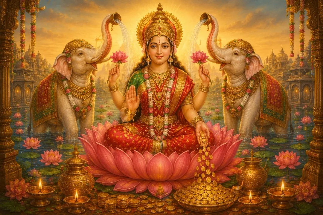 Painting for the Lakshmi Puja