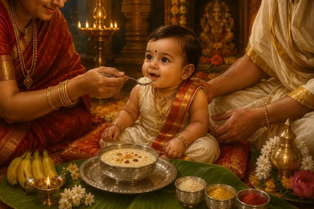 Painting for the Annaprashan Sanskar