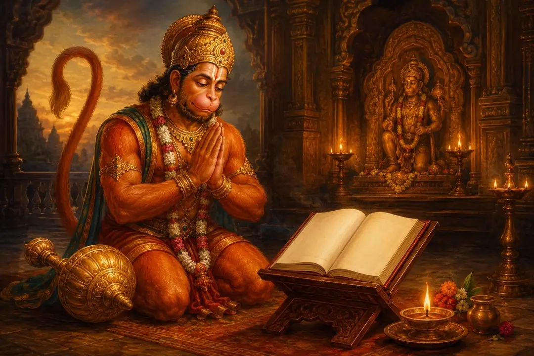 Painting for the Hanuman Puja