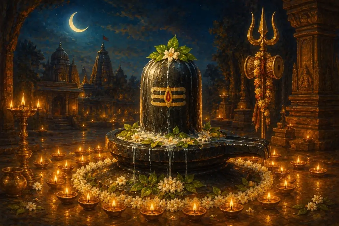 Painting for the Maha Shivaratri Puja