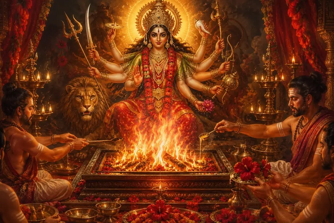 Painting for the Nav Chandi Yagna