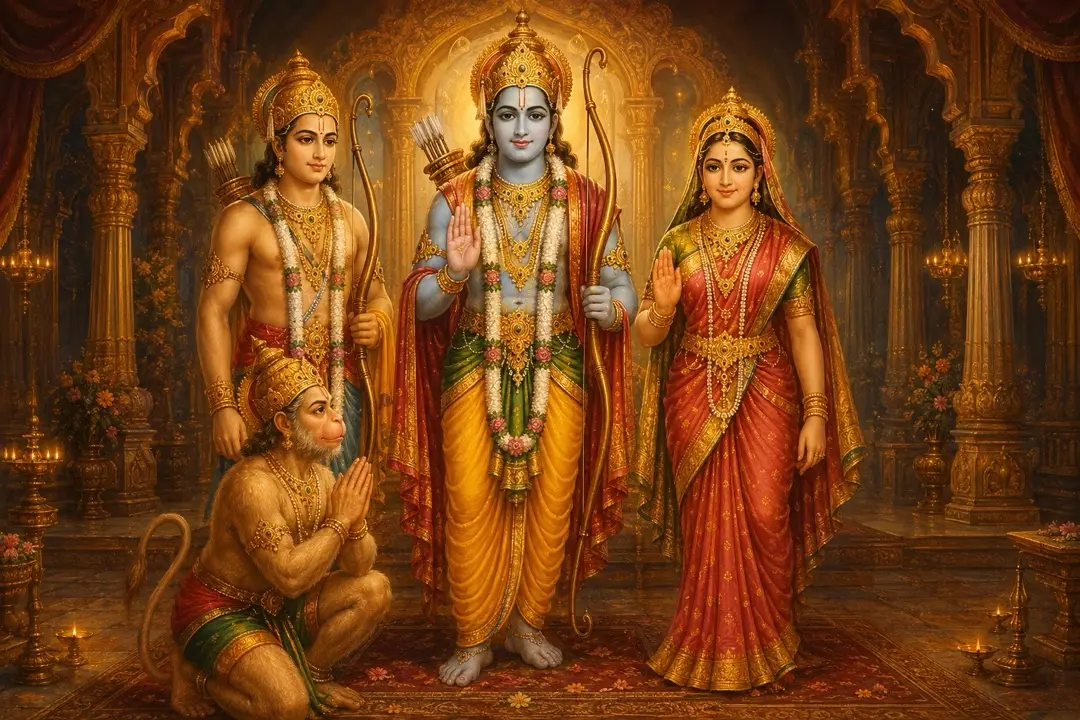 Painting for the Ram Navami Puja