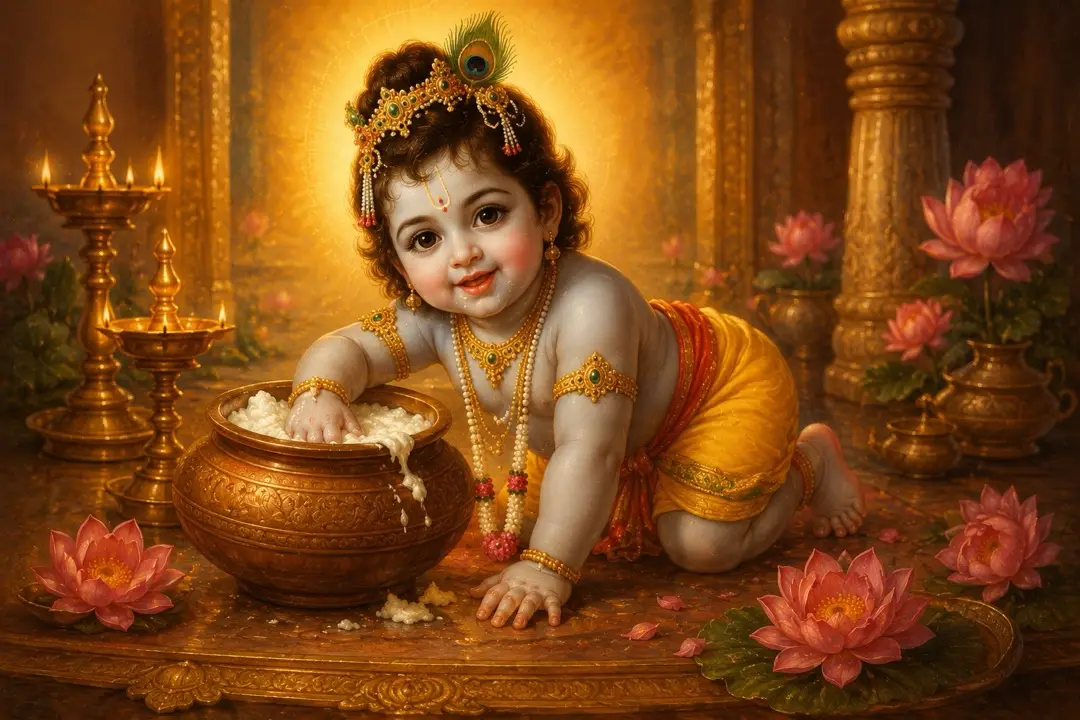 Painting for the Santana Gopala Puja