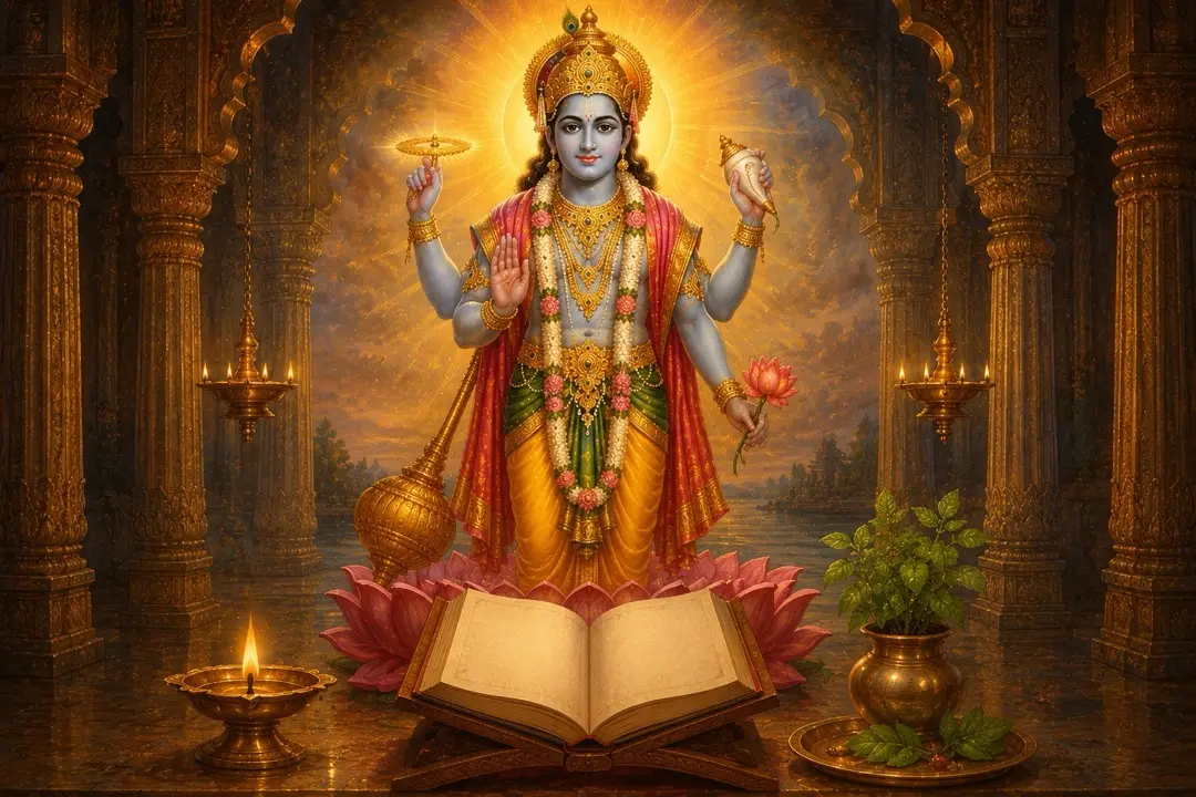 Painting for the Vishnu Sahasranama Path
